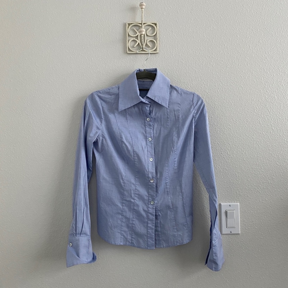 Button Down With Peplum Back - image 1